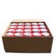 Grafkaarsen rood, tray van 24 stuks. Brandduur ongeveer 105 uren per kaars.