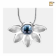 Bloem blauw ashanger