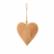 Groot houten hart hanger 