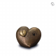 Gebroken hart brons