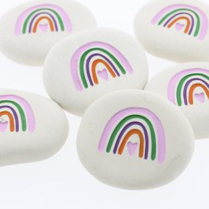 Regenboog steentje kleur