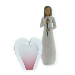 Urn hart roze