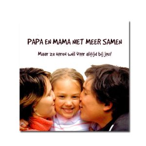 Niet meer samen wenskaart