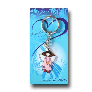 Sleutelhanger engel blauw