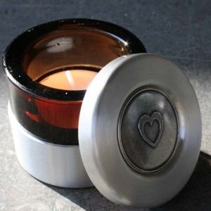 Waxinelichtje Bruin of oranje