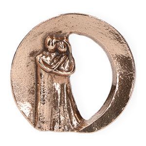 Beeldje verbondenheid brons